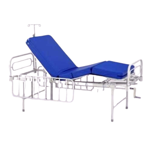 ब्लू सेमी फ्लावर हॉस्पिटल बेड