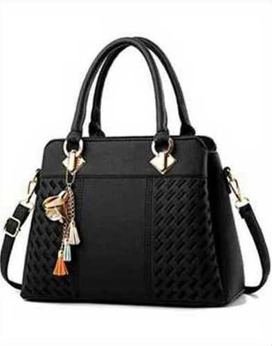 Black Leather Hand Bags Size: Custom