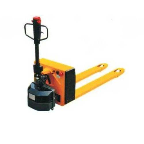 Hydraulic Semi Electric Pallet Truck - Color: Yellow