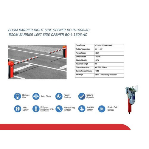 Aluminum Electric Boom Barrier Automation