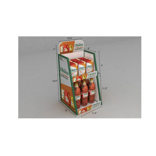 Table Top Beverage Packed Bottle And Pouch Display Rack