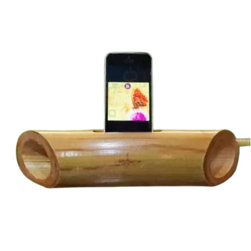 Bamboo Phone Amplifier - Color: Natural Light Brown