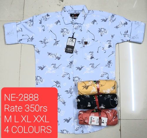 As Per Chart Boys Cotton Print Shirts