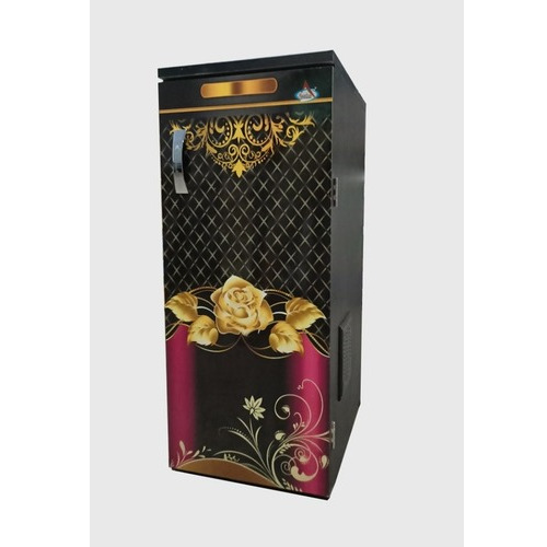 Aastha Pink Shade Golden Flower And Leaves Gharghanti - 10 Kg/Hr Capacity, Fully Automatic Domestic Flourmill with Wood & Cold Forged Steel Grinding Chamber, High Efficiency Electric Motor Based on German Technology