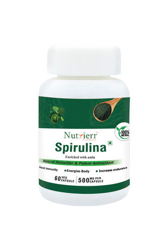 100% Herbal Spirulina Capsules