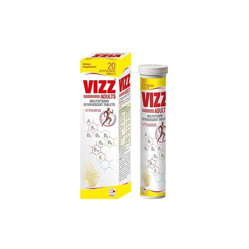 Vizz Adult Multivitamin Effervescent Tablets For Adult - Pineapple Flavour