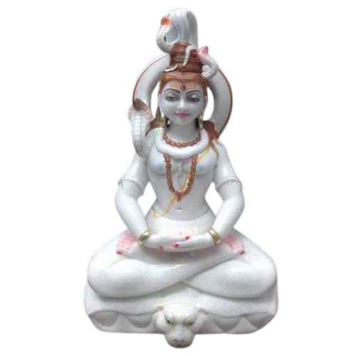 Marble Shiv Shankar Statue - Product Type: Sculpture