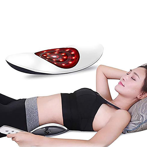 Ilife Lumbar Traction Device Back Pain Relief Low Back Stretcher With Vibration Massage, Infrared Heat, And Air Pressure Spinal Decompression Dynamic