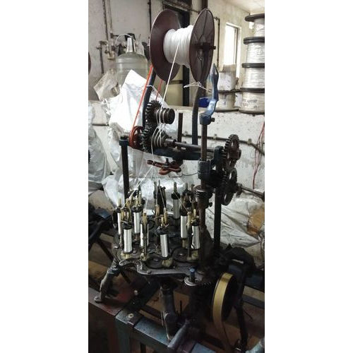 Black 16 Spindle Small Pan Rope Braiding Machine