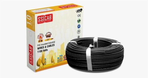 Ssicab Fr 2.5 Sqmm Black 90 Mtr Wire Conductor Material: Copper