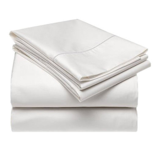 White Color Hotel Plain Bed Sheet