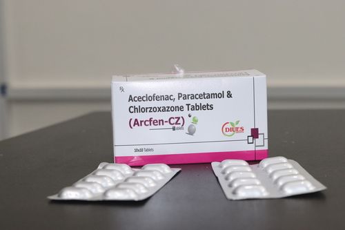 Aceclofenac, Paracetamol & Chlorzoxazone Tablet