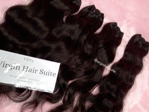 Black Virgin Double Hair Weft