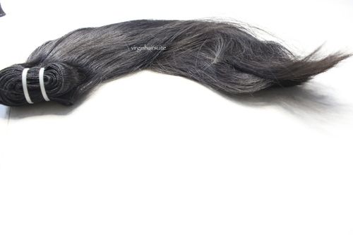 Double Drawn Black Cambodian Human Hair