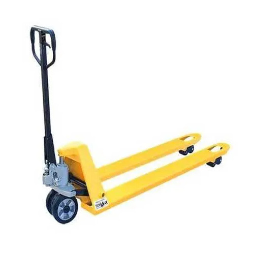 Hydraulic Lifting Trolley - 2 Ton Capacity, Rust Proof, Easy To Operate, Yellow and Black Design