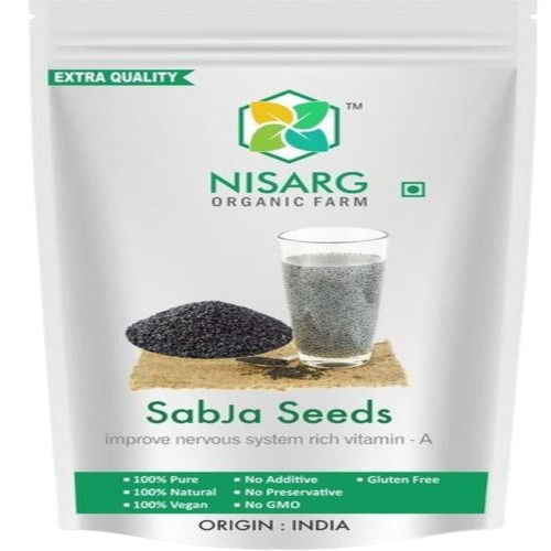 Natural Sabja Seeds - Basil Seeds 200 Grams Pack