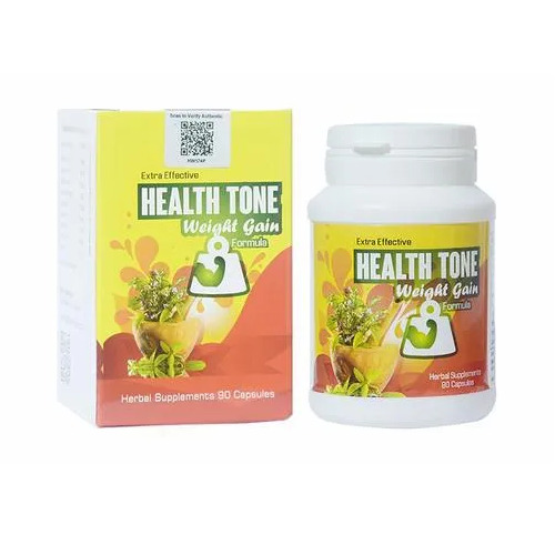 Health Tone Weight Gain Capsules 100 G - Ingredients: Ashwagandha
Asparagus Racemosus
Dandelion Root
Chamomile
Withnia Somnifera
Blessed Thistle
Liquorice Root
Fenugreek