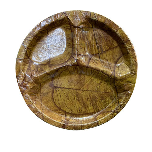 Brown Shape Saal Patta Dona Plate (Saal Patta Plate) Application: Event And Party Supplies