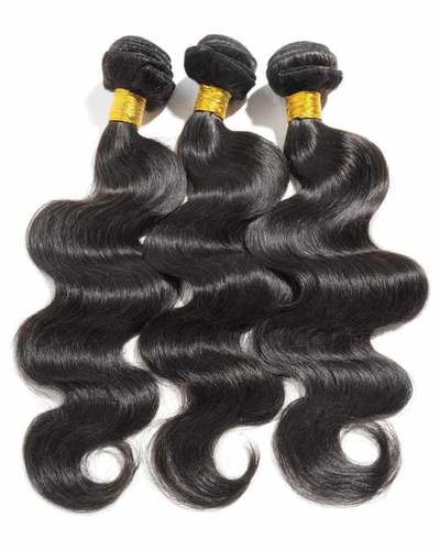 Black Weft Hair Bundle Extension