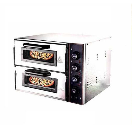 Commercial Pizza Oven Double 3 Kw - Color: Silver