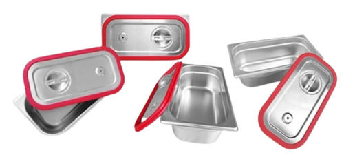 Stainless Steel Gastronorm Pan Lid Set (1/1 Silicon Liner) - Application: Commercial Use