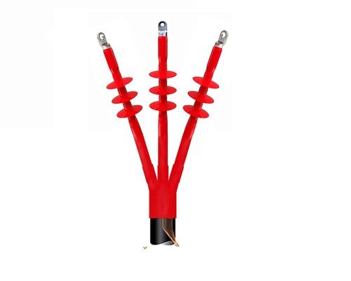 Red Heat Shrinkable Indoor Outdoor Termination Kit 1.1Kv To 36Kv 1/3Core Xlpe Pvc Pilc Cable