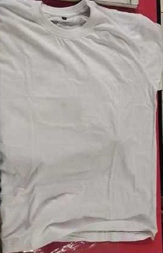 Plain Design White T Shirt