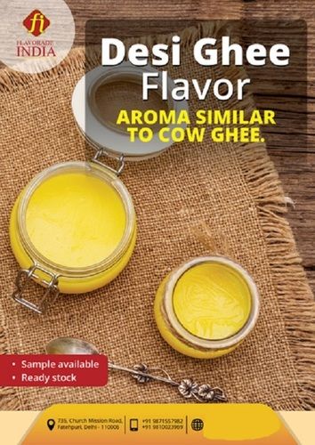 Yellow Liquid Desi Ghee Flavour Essence
