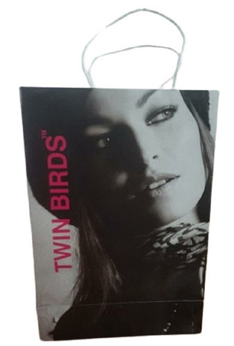 Multicolor Disposable Promotional Printed Paper Carry Shopping Bags