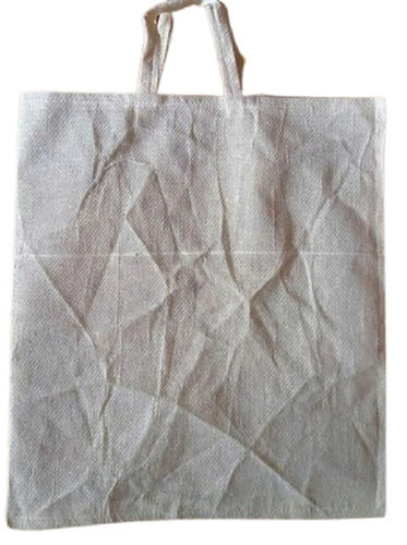 Waterproof White Plain Cotton Shopping Bags Size: 14*16