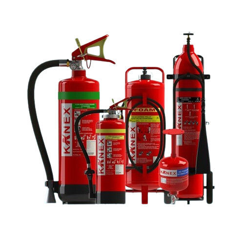 Red Portable And Trolley Mounted Fire Extinguishers