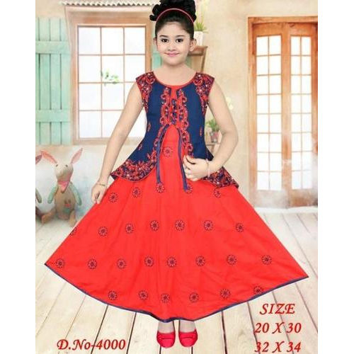 Trendy Design Rayon Embroidered Gowns