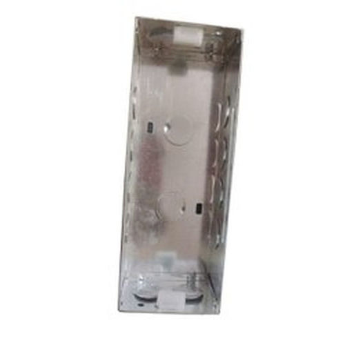 Rust Proof Rectangular Shape Silver Color Mild Steel Modular Box For Electric Fitting