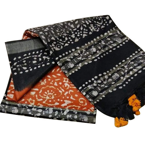 Multicoilor Ladies Slab Linen Sarees