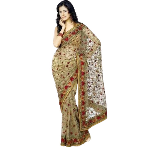 Embroidery Saree - Color: Various