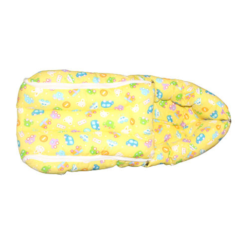 Cotton Yellow Printed Baby Sleeping Bag