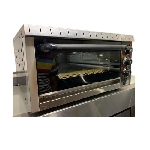 Industrial Electric Single Deck Oven - Color: Silver