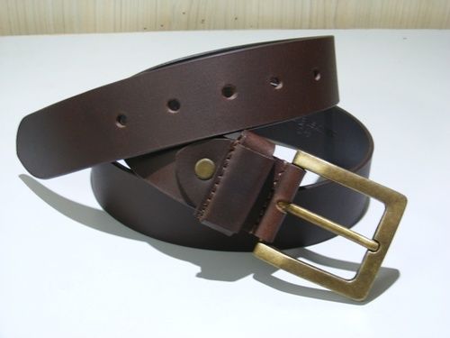 Mens Brown Leather Belt