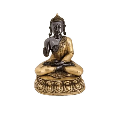 Golden Black Brass Buddha Statue