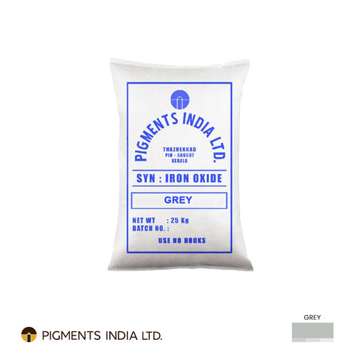 Pigments India Grey Iron Oxide Chemical Name: Fe2O3