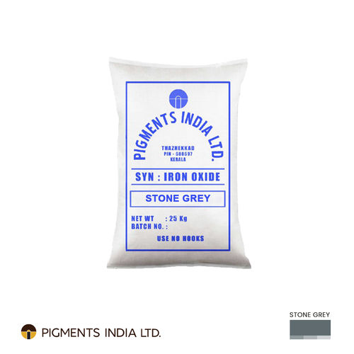 Pigments India Stone Grey Iron Oxide Chemical Name: Fe2O3