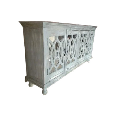 Antique Wooden Sideboard - Artwork: Handmade