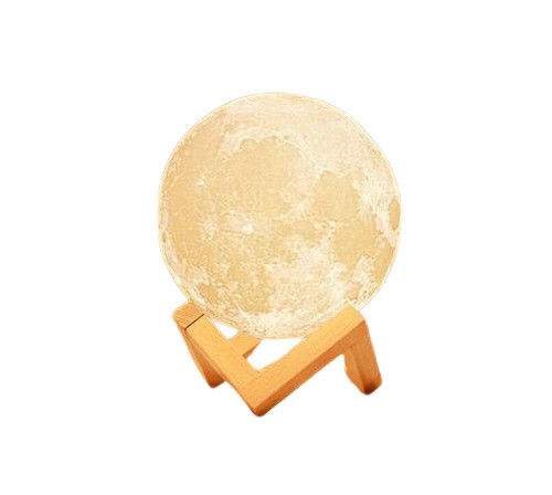 Spherical White Plastic Moon Light