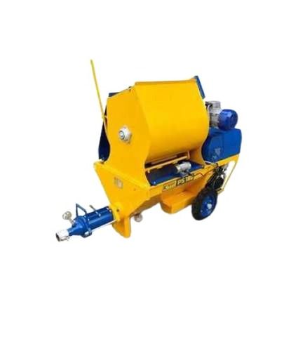 Yellow Plastering Machine With Electric Starter