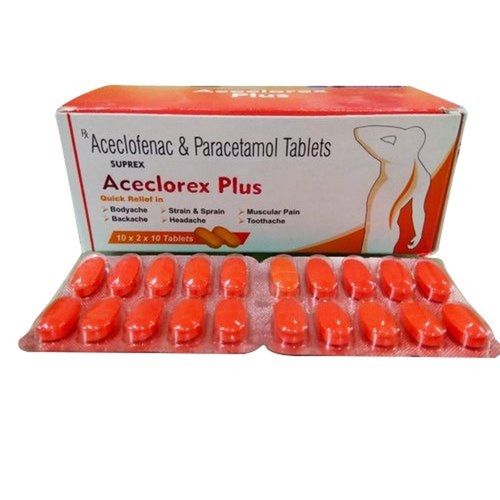 Aceclofenac Paracetamol Anti Inflammatory Tablets Age Group: Adult