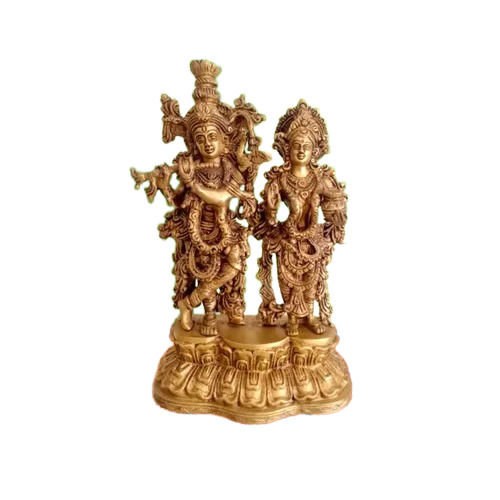 Brass Radha Krishna Statue - Feature: Eco-friendly