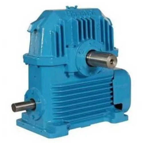 Worm Reduction Gear Box - Color: Blue