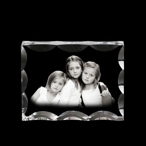 Personalized 3D Laser Engraved Crystal Photo Frame