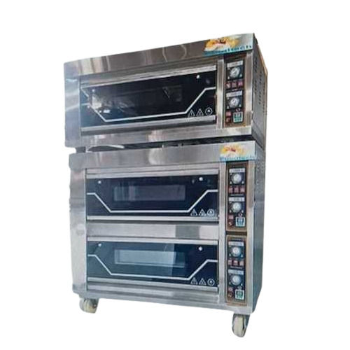 Electric Double Deck Oven - Color: Silver