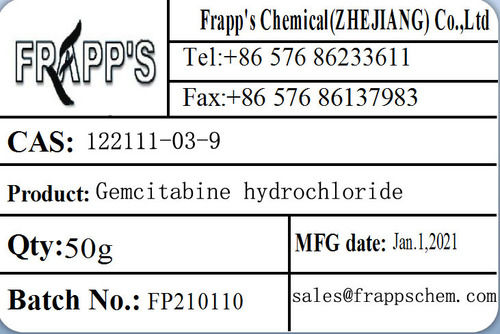 Gemcitabine Hydrochloride,Cas122111-03-9 Cas No: 122111-03-9